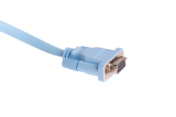 computer cable isolated on white background