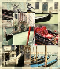 Fototapeten Venice gondola collage © vali_111