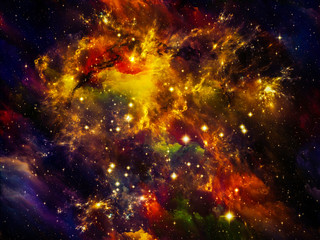 Fototapeta na wymiar Nebula Lights
