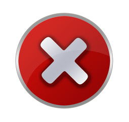 Obraz premium Error icon on white background