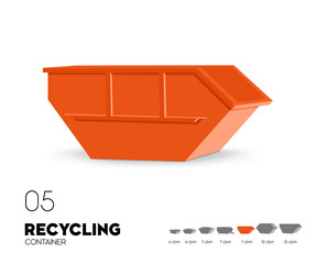 Recycling - Container offen 7 cbm