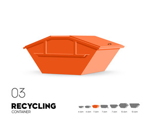 Recycling - Container 7 cbm