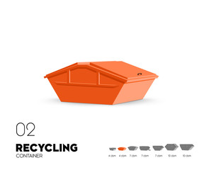 Recycling - Container 4 cbm