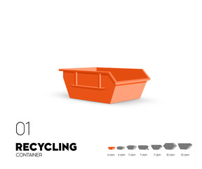 Recycling - Container offen 4 cbm