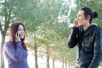 boy and girl on the phone