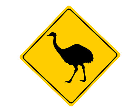 recommend clip art: Achtung Nandu