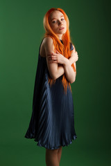 Beautiful model with arms crossed