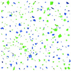 Colored paper in flight