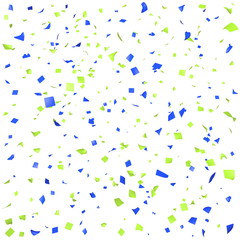 Colored paper in flight