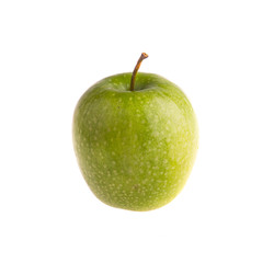 Green apple isolated on white background.
