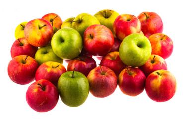 Apples isolated on white background.