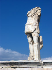 Fototapeta na wymiar Kamień Rze¼ba w Delos, Grecja