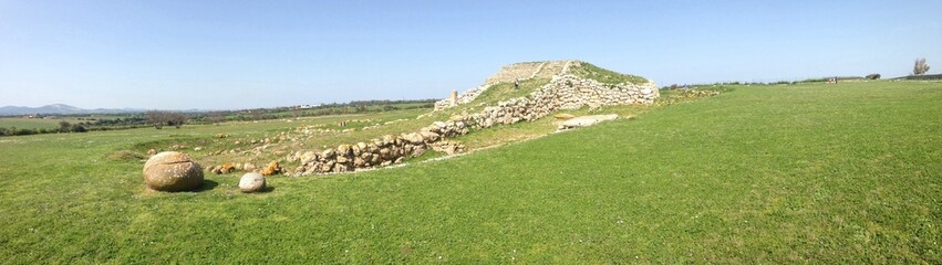 prehistorical altar monte d'accoddi, sassari, sardinia, italy