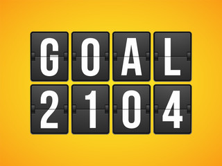 Goal football soccer concept letter