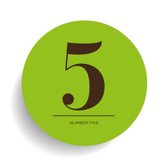 Number five vector