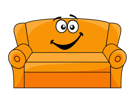 Cartoon Upholstered Couch