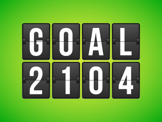 Goal football soccer concept letter