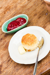 scone and jam