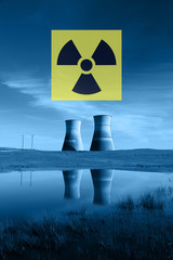 Nuclear Reactor Cooling Towers, Radiation Hazard Symbol