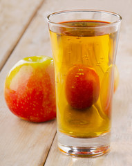 Apple juice and apples