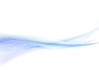 Abstract blue wavy swoosh background