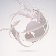 Global directional background template