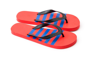 Isolated slippers flip