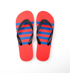 Isolated slippers flip