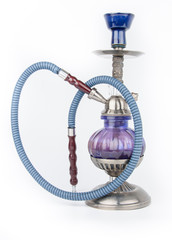 Eastern hookah isolated on white background