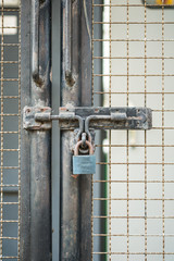 Rusty Key lock old metal door