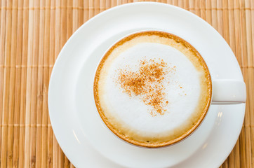Hot cappuccino