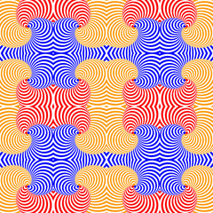 Design seamless colorful swirl movement pattern. Abstract twisti