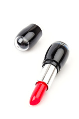 lipsticks isolated white background