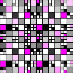 Design seamless colorful mosaic tetragon pattern. Abstract decor