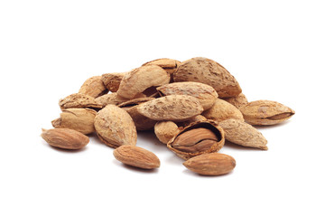 Almond nuts in shell