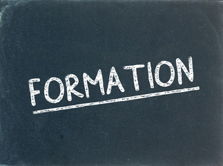 "FORMATION"  sur Tableau Noir (craie études diplômes emploi cv)