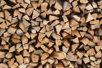 stacked firewood