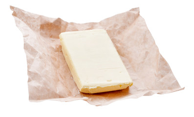Tasty butter isolated on white