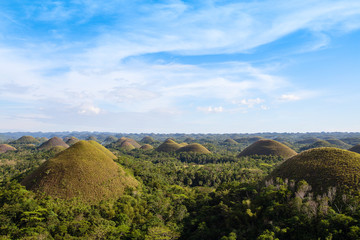 Fototapeta na wymiar Chocolate Hills, Bohol Island, Philippines