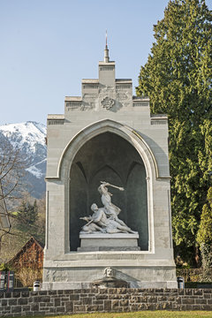 Winkelrieddenkmal in Stans, Kanton Nidwalden, Schweiz