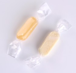 Tasty candies isolated on white