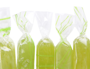 Tasty candies isolated on white