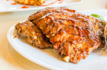 Bbq ribs steak