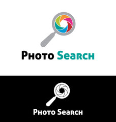 Photo search logo template