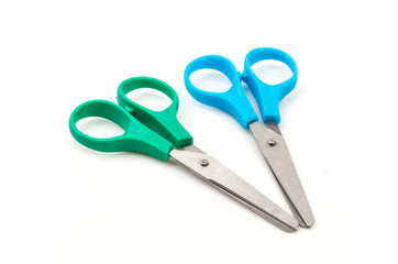 Scissors isolated white background