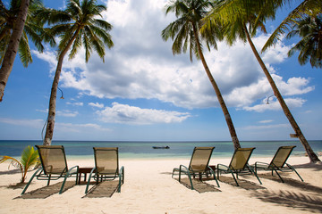 Tropical beach, perfect place for relaxing