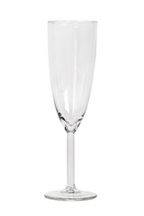 Empty champagne glass