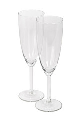 Empty champagne glass