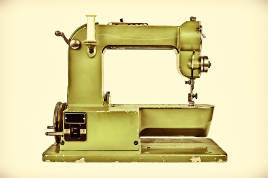 Retro styled image of a sewing machine