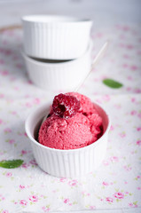 Selbstgemachtes Beereneis